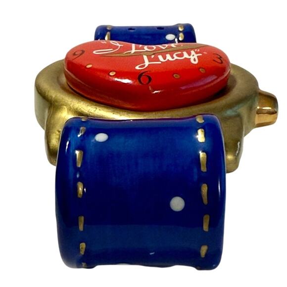 VANDOR Time Piece I Love Lucy Watch Salt and Pepper Shaker Set 14133 Vintage - Picture 2 of 9